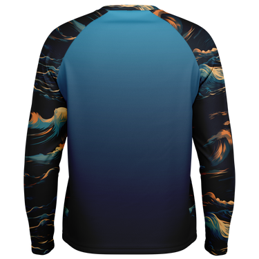 Chokefish™ Long Sleeve Every Day All Weather Trees&Boats Shirt Men's-015